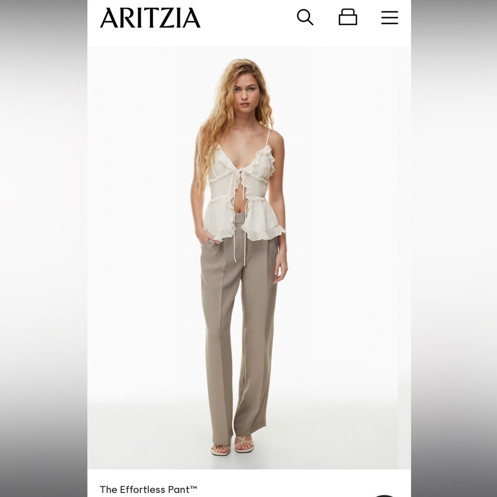 Aritzia - The Effortless Pant Size 2 Short